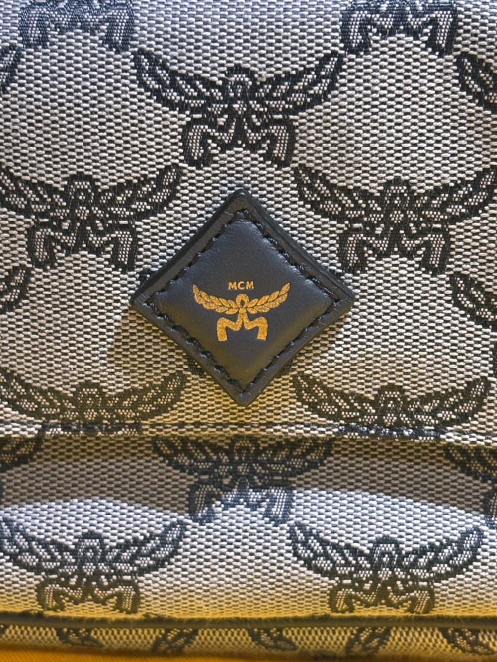 MCM Blue Logo Jacquard Bumbag - Picture 3 of 4